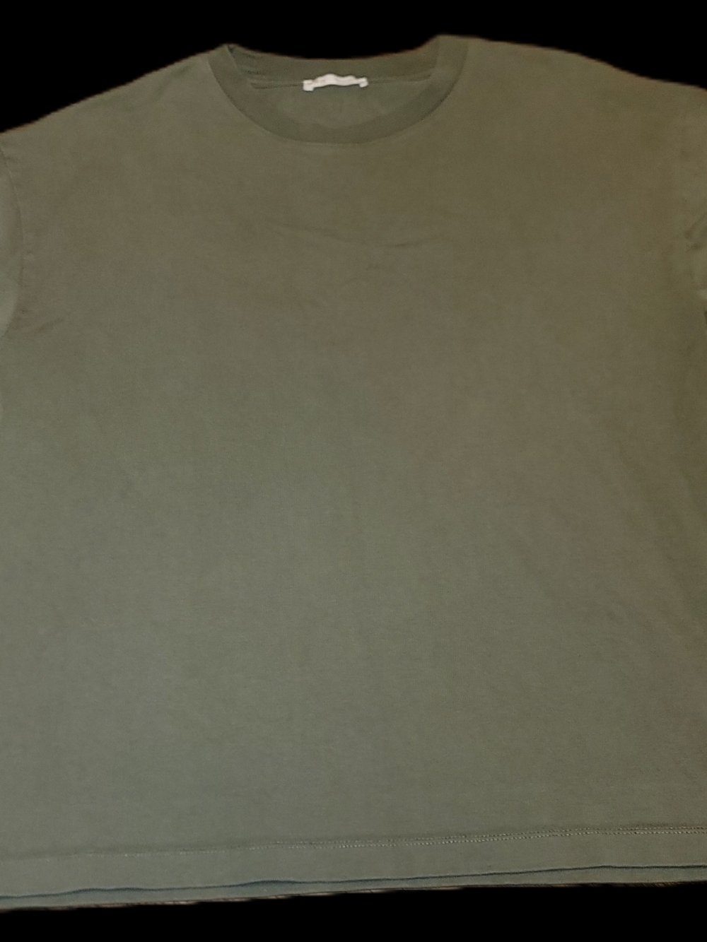 Zara Men's Olive Crew Neck T-Shirt 42